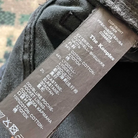 The Kooples Faded Black “Skin” Skinny Jeans Size 30 Denim Pants Stretchy - Picture 8 of 13